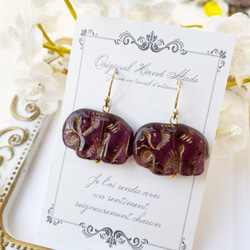 ぞう（象） ピアス（フック・チェーン） の人気通販｜Creema(クリーマ