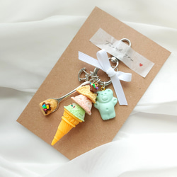 トリプル アイス】 くまさん キーホルダー / ポッピングシャワー  