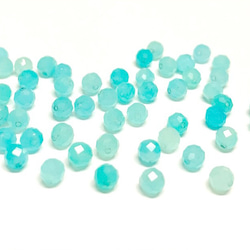 【天然石ラウンドカット】アマゾナイトシリカ　4mm　10粒　ハンドメイド素材 1枚目の画像