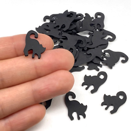 樹脂粘土 レジン 封入 素材 黒猫 ネコ ねこ クロネコ 封入パーツ