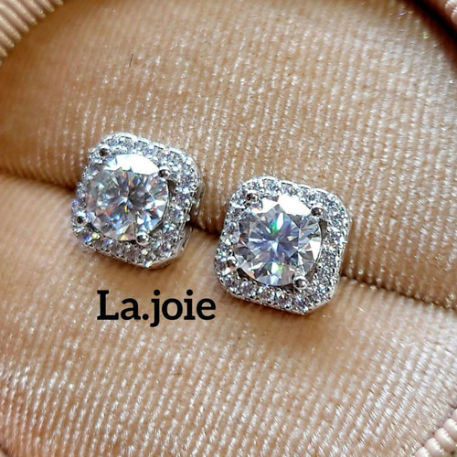 最高品質 0.5ct モアサナイト 人工ダイヤモンド ピアス ピアス