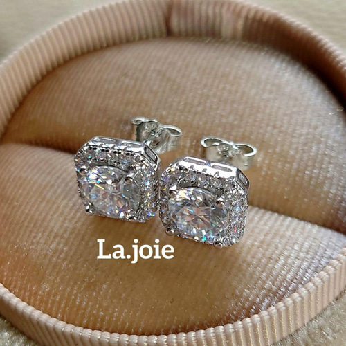 最高品質 0.5ct モアサナイト 人工ダイヤモンド ピアス ピアス