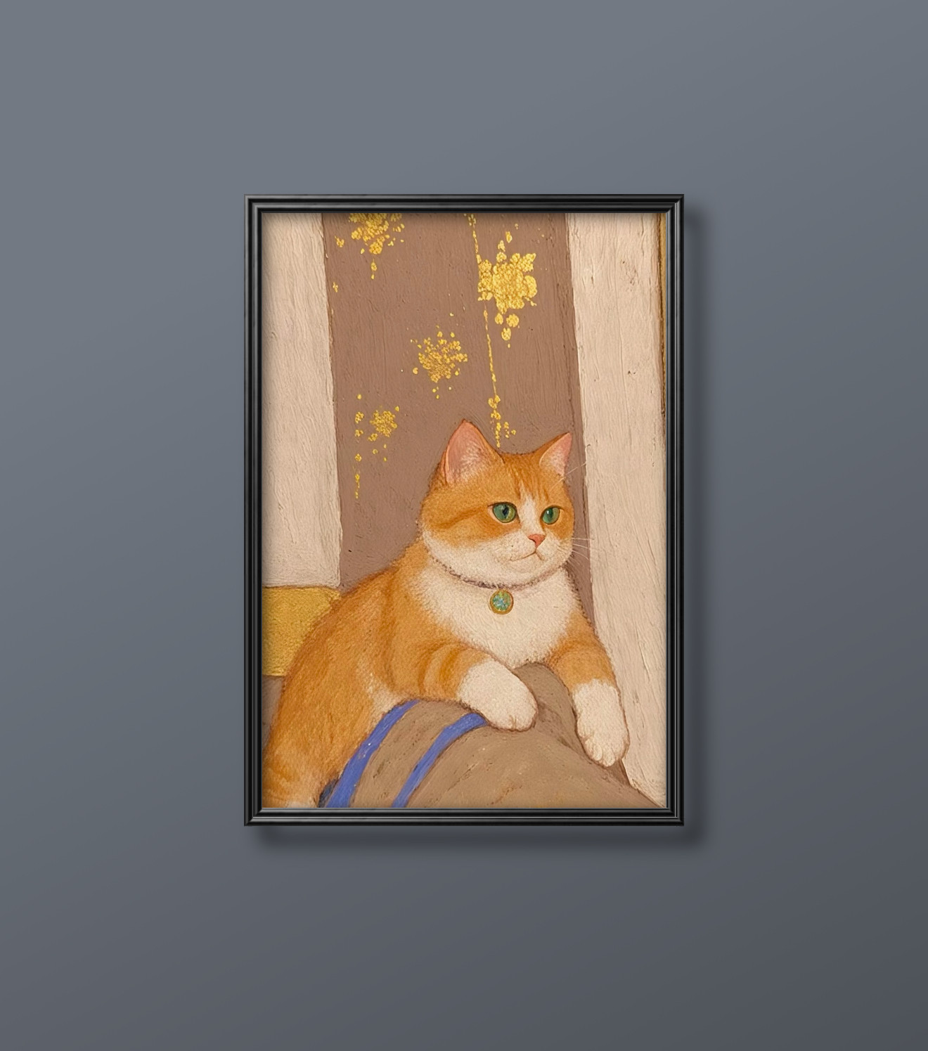 絵画 | イラストポスター 542☆ 【ぼんやりした猫ちゃんが好き