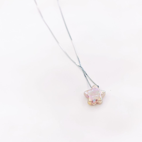 星型オニキスmixピンクパール ネックレス 淡水パール | Faylou 