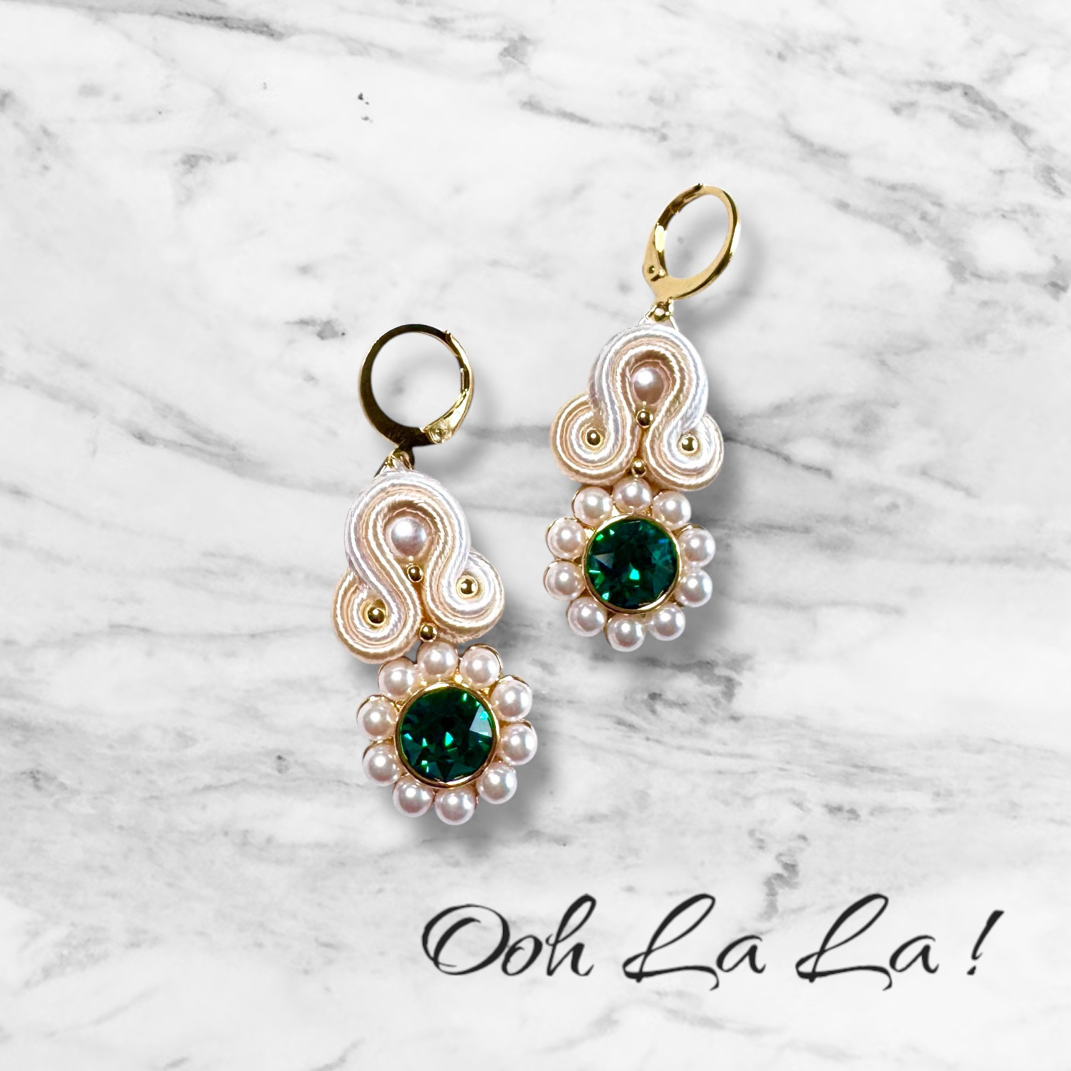 「メレンゲクッキー」ソウタシエ ピアス イヤリング 白