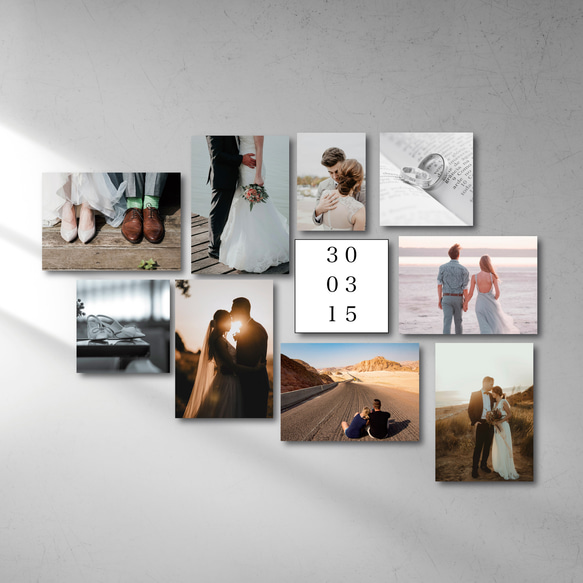 ウェルカムボードセット10枚〜【特急可】フォトパネルセット 選択可 結婚式 ウォールデコ ウェルカムスペース 4枚目の画像