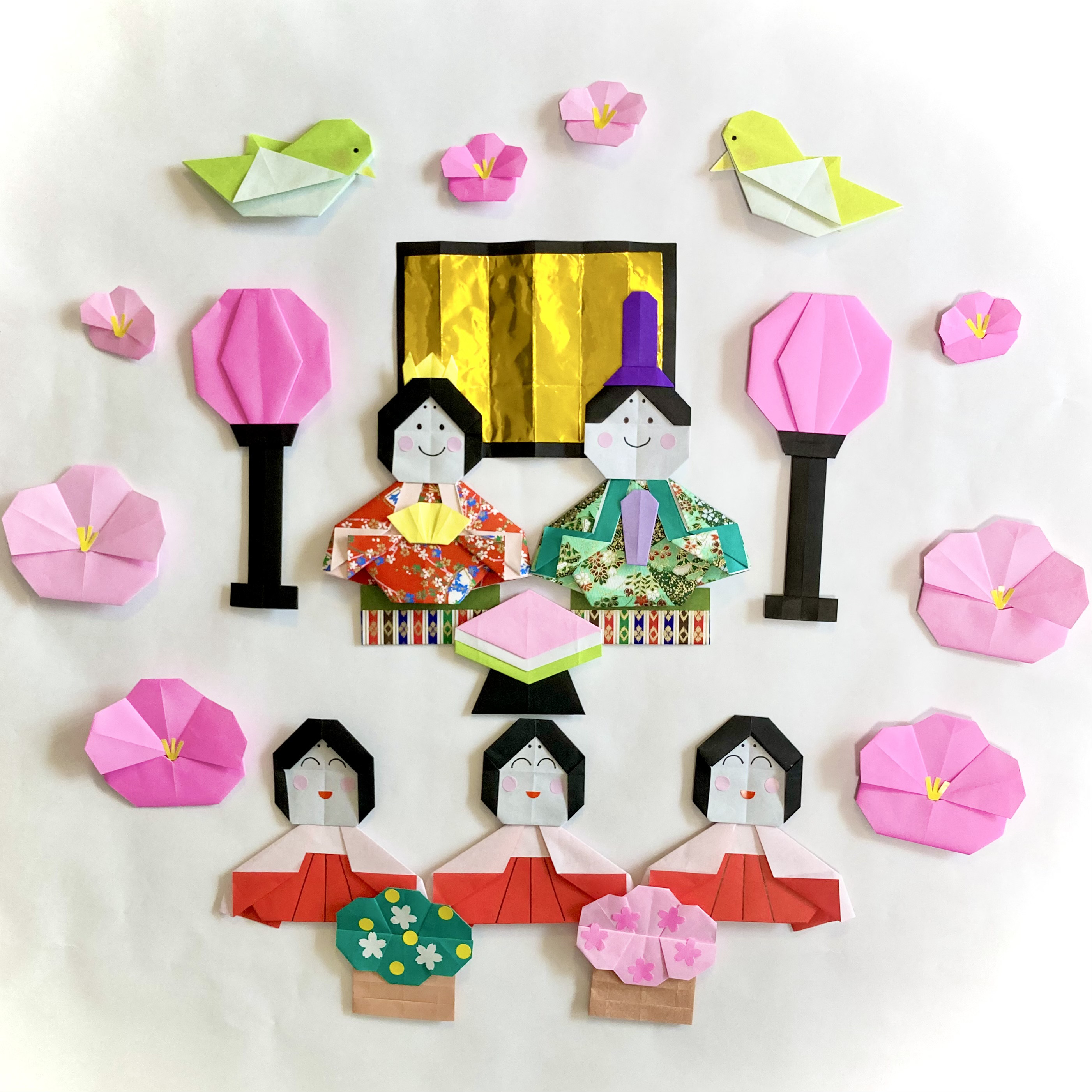 ピッピ/河田紫峰/雛図/ひな祭り図/桃の節句/掛軸/名家伝来/AE-224 ピッピ様専用/河田紫峰/雛図/ひな祭り図/桃の節句/掛軸/名家伝来