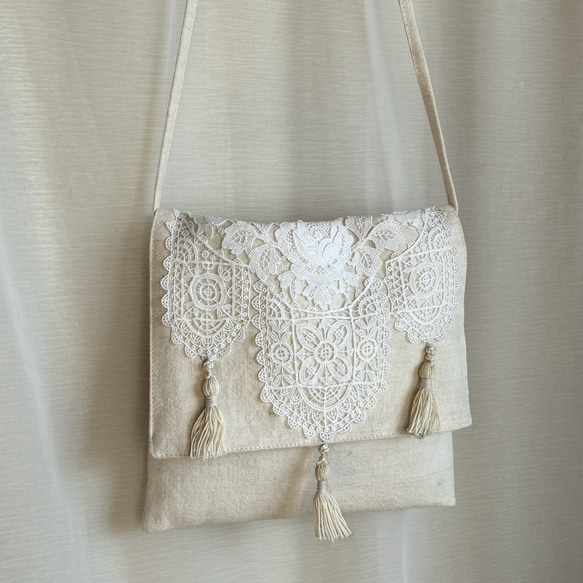 新品/未使用】ハンドメイド/刺繍アンティークレースバッグの通販 by いしちゃん｜ラクマ
