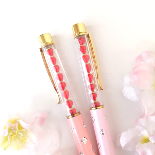 苺　ボールペン 大人気【かわいい苺ボールペン♡】【苺チャーム付きにできます