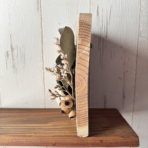 ドライフラワー 足場板アレンジミニ 春 インテリア 壁掛け⑤ ドライ  