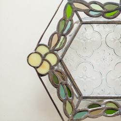 ミモザ紋＊台付ミニプレート 4枚目の画像