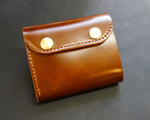 コンパクトウォレット コードバン グリーン 新喜皮革 財布 キャッシュレス 黒 コンパクトウォレット コードバン グリーン 新喜皮革 財布