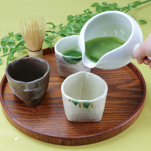 アテッサ新作モデル つつみ型小抹茶碗 3柄組【美濃焼】 湯呑み hama kitchen 通販 工芸品