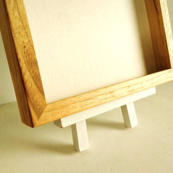 ボックス額縁・栗材 17角正方形 ボックスフレーム おしゃれな額縁 受注