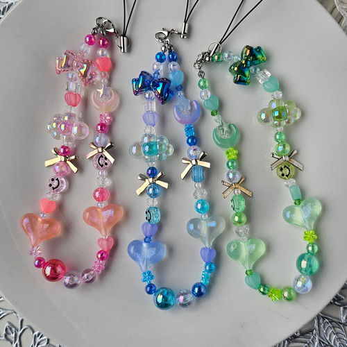 専用　おまとめ買い　ビーズストラップ 楽天市場】ビーズストラップ スマホ ビーズ ストーン チェーン