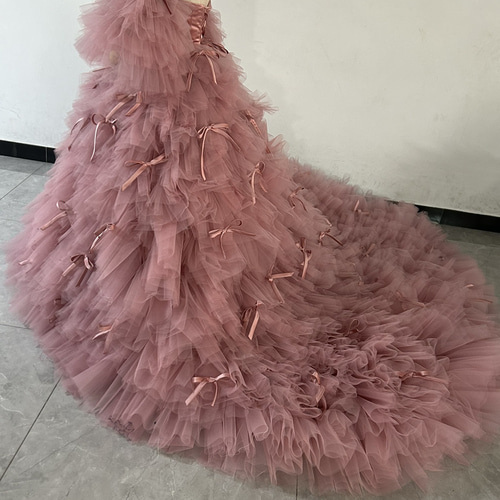 ピンク フリル リボン　チュールドレス 楽天市場】子供服 女の子 セミフォーマルドレス 結婚式 発表会