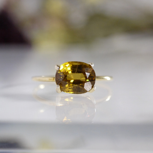 スフェーン オーバル リング 指輪・リング 天然石とアクセサリー