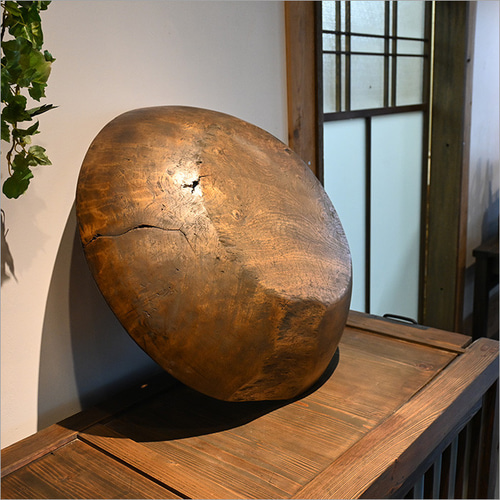 1点物 こね鉢 木製 アンティーク リメイク品 レトロ 無垢材 小物 雑貨