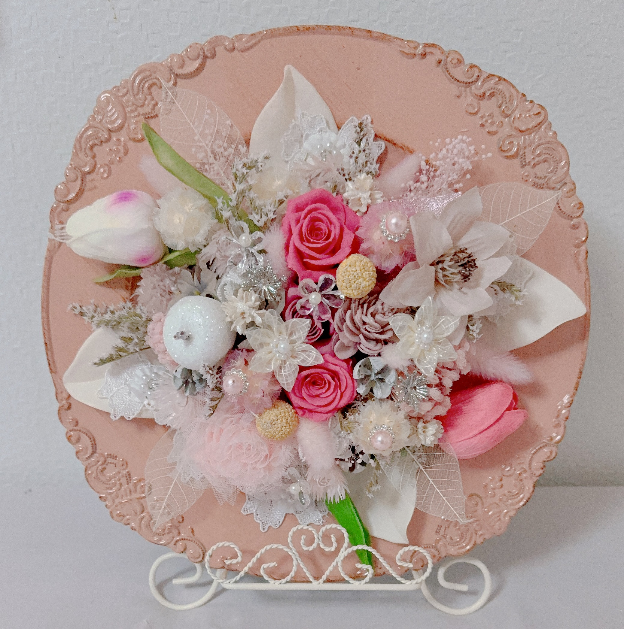 ❤️SALE❤️ キラキラスプリングピンクプレートトアレンジ