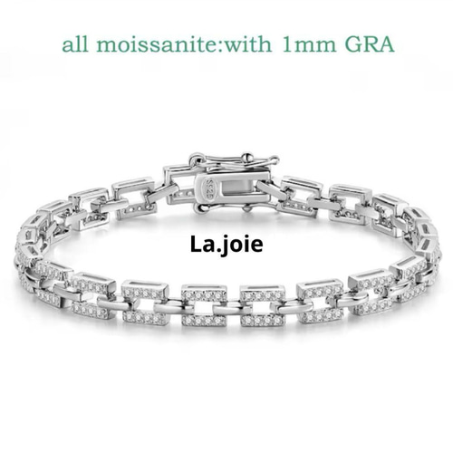 最高級　モアサナイトダイヤ　バングル GYPPHY - SILVER MOISSANITE BANGLE / シルバー モアサナイト