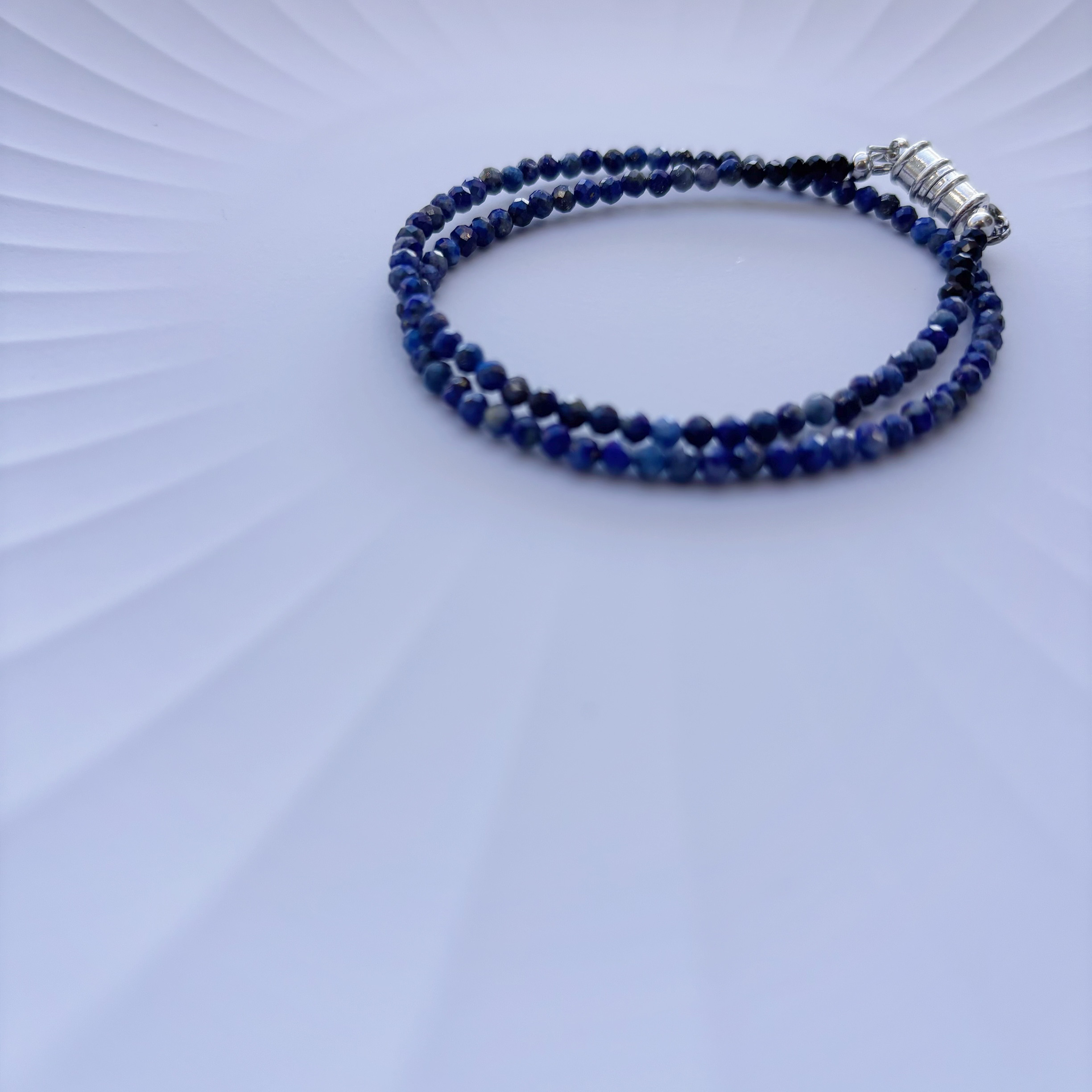 【極シンプル！シリーズ】【天然石deお守りチョーカーネックレス】ラピスラズリ 4,674円