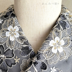 洗える刺繍半衿  雅【ラスト】 5枚目の画像