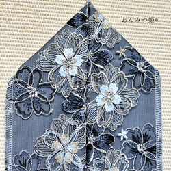 洗える刺繍半衿  雅【ラスト】 8枚目の画像