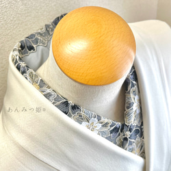 洗える刺繍半衿  雅【ラスト】 3枚目の画像