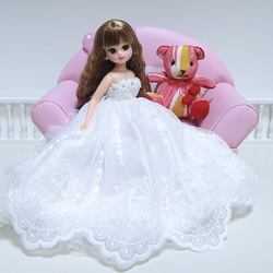 一点物♥リカちゃん服✿✿✿大聖堂のホワイトウェディングde