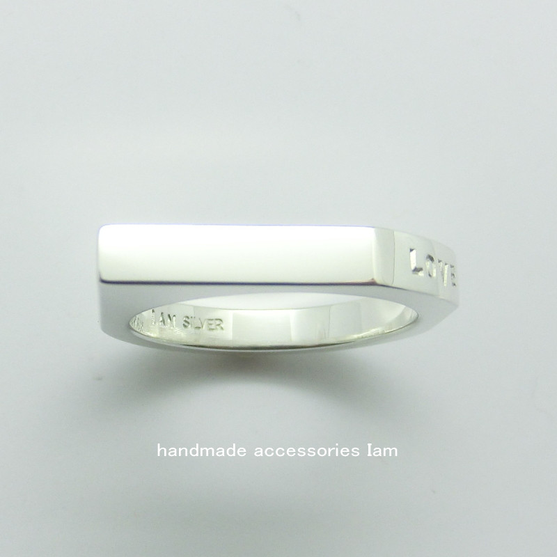 ハンドメイド　ちょっとかわったシンプルリング　シルバー925　♯19　リングサイズ：19号　IR0089 8,712円