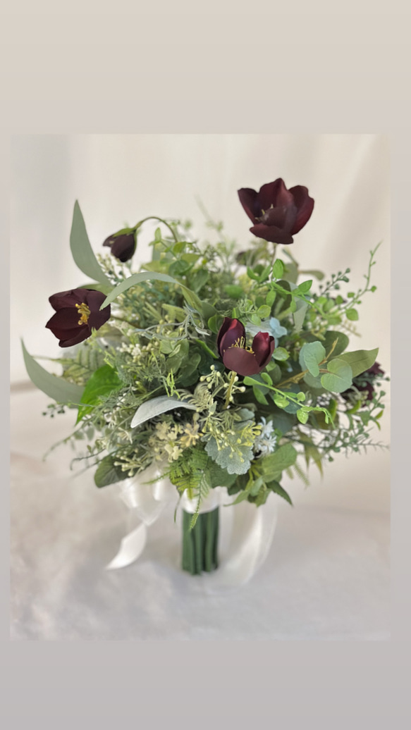 グリーンブーケ グリーンいっぱいのナチュラルブーケ グリーンと