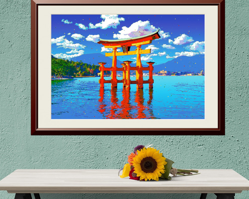 アートポスター】広島 宮島の大鳥居（作品No.654） 写真・グラフィック