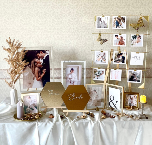 ne様❣️ウェルカムスペース まとめ売り 装飾 結婚式 ミールヘーデン風 セット ゴールド ウェルカムスペースまとめ売り ミールヘーデン風 小物