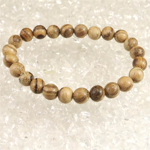 ナチュラルウッド ビーズブレスレット 沈香木 ウッドビーズ 8mmブレスレット 4.9g #61108 ブレスレット