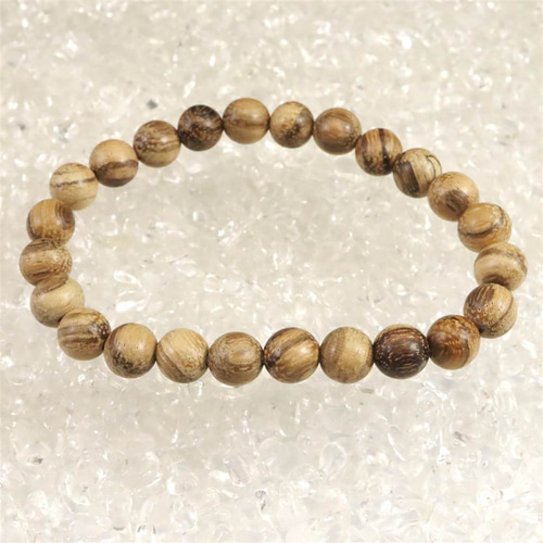 木製ビーズと翡翠のブレスレット 糸魚川翡翠(小滝産) SA ブレスレット / 鑑別書付 】 糸魚川産翡翠 稀少