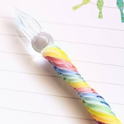「ラメインク対応」虹色の夢を描くガラスペン(ビビッド) 1枚目の画像