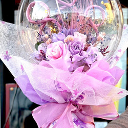 温めあうシマエナガのリース プリザーブドリース フラワーギフト