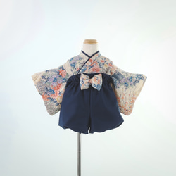 3着限定】正絹着物リメイク、ふんわりバルーンパンツのベビー袴 ピンク