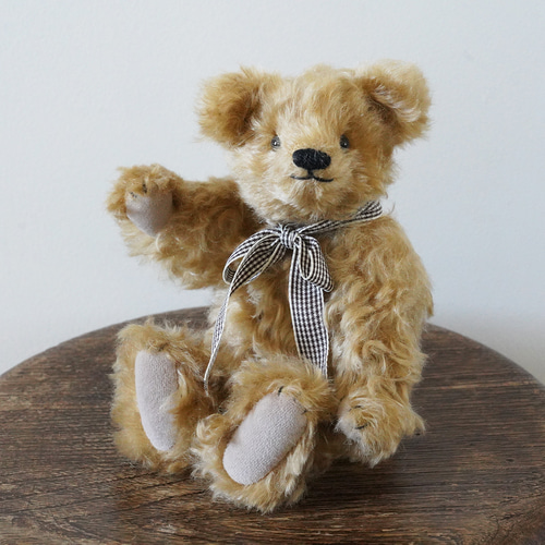 ヴィンテージ木彫りのテディベアー愛らしくて可愛い。 木彫り おもちゃ】GALLUP | ウッド カービング (テディ トイ)
