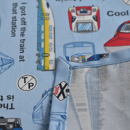 電車　黒　新幹線　ハンドメイド　給食袋　ランチョンマット　セット　コップ袋　巾着 給食セット(ランチョンマット60×40と巾着袋20×18.5) 電車 新幹線