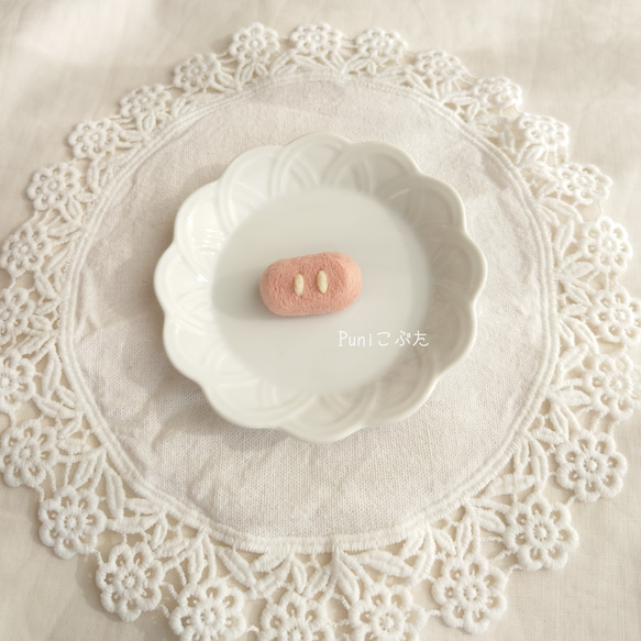 ぶたさんのお鼻チョコレートブローチ(ネックレス、ポニーフックへ変更