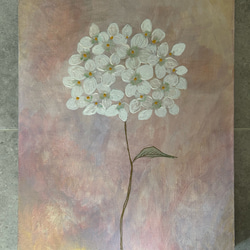 キャンバスアート　原画　「紫陽花」 6枚目の画像