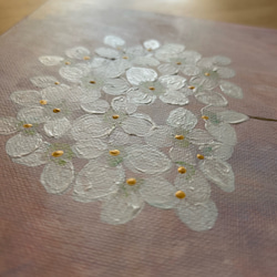 キャンバスアート　原画　「紫陽花」 3枚目の画像