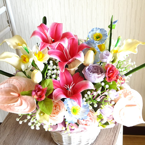 高さ40cm豪華! まるで生花のようなアレンジメント『春の超早割