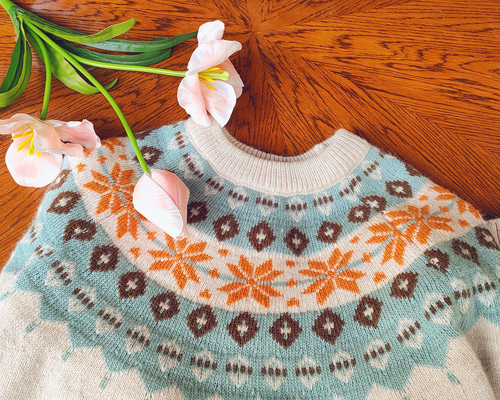 マカフィー MACPHEE ノルディック柄ウールニット 北欧風 冬が待ち遠しい、MACPHEE（マカフィー）のノルディック柄セーター