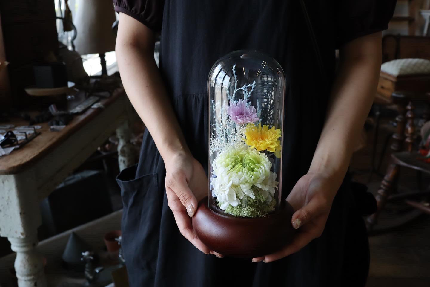 仏花・お供え花【KUMOWA・L】プリザーブドフラワー