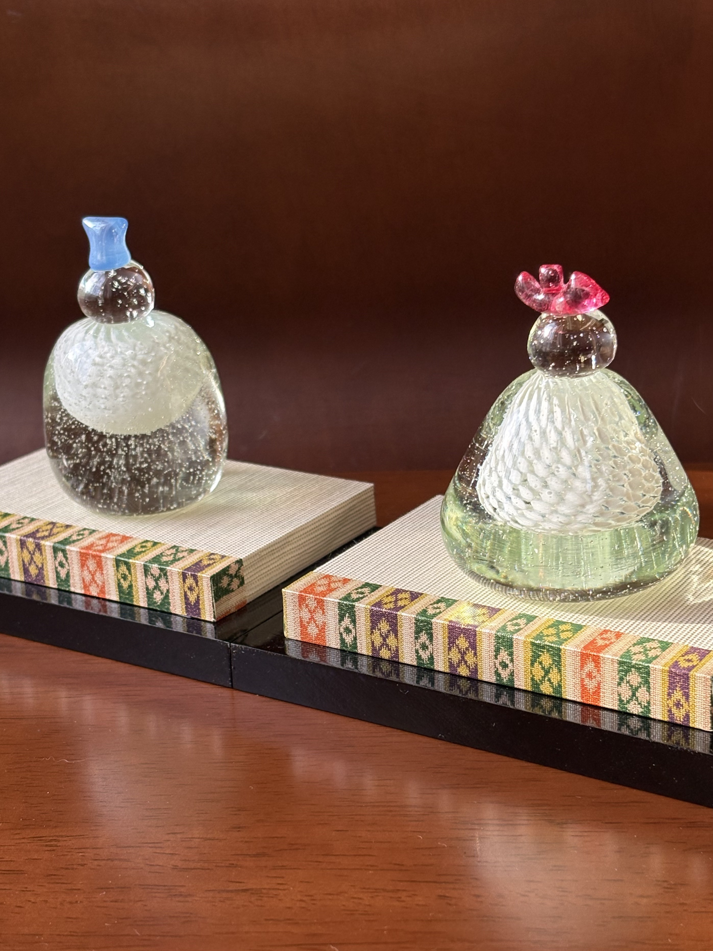 ガラスのお雛様 白珠(桃の節句)　雛人形おひなさま （大）