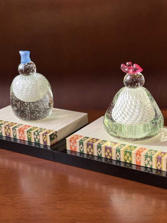 ガラスのお雛様 白珠(桃の節句) 雛人形おひなさま （大） ひな人形・雛