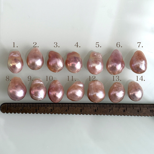 パールが選べる】桜色 ピンク オイスターバロック 淡水パール