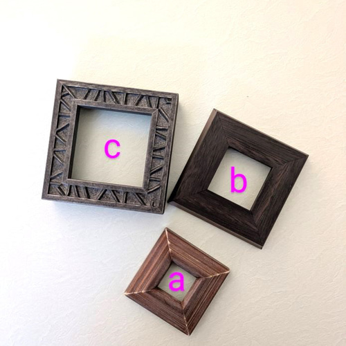 ノン　額縁　３点セット ①ミニ額縁3点セット（フレームのみ） | nomizu 額縁とインテリア